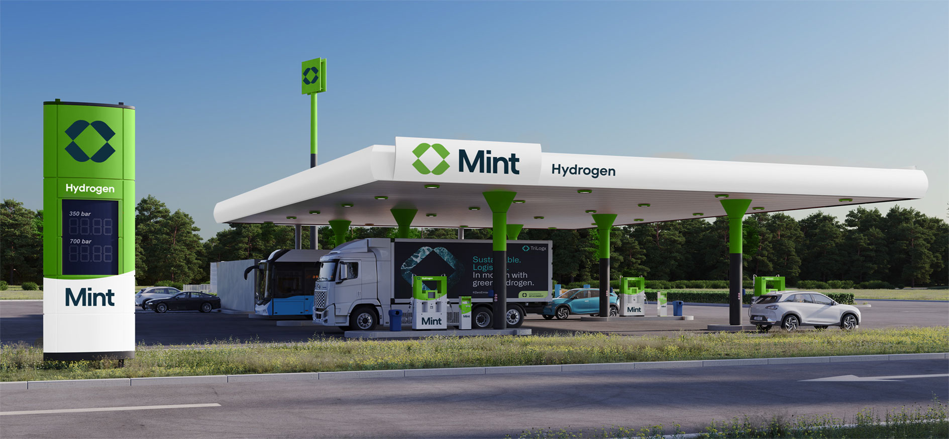 Mint Hydrogen - Refuelling stations for tomorrow's zero-emission mobility